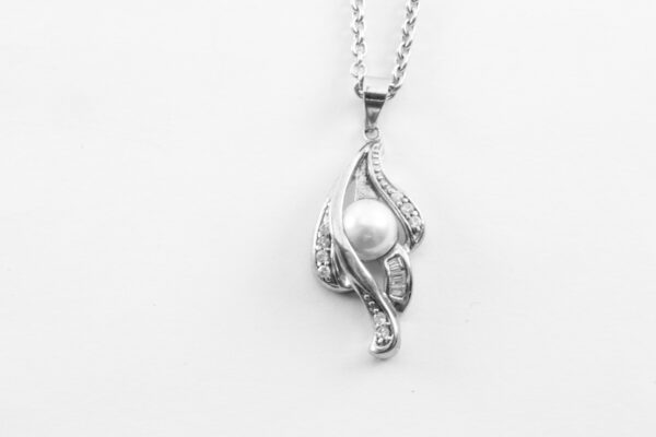 Collier in Sterlingsilber mit SWZ- Perle – Bild 4