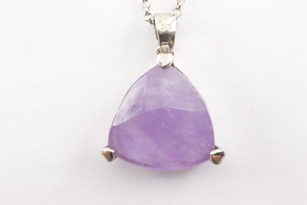 Collier in Sterlingsilber mit Amethyst – Bild 2