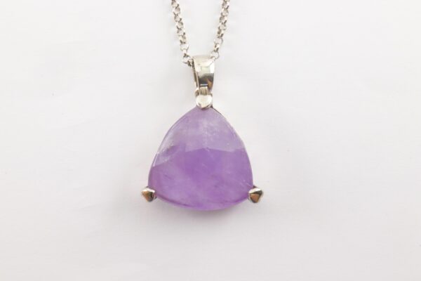 Collier in Sterlingsilber mit Amethyst – Bild 4