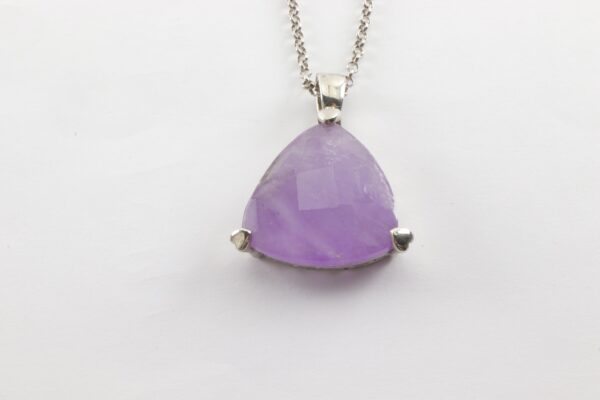 Collier in Sterlingsilber mit Amethyst – Bild 5