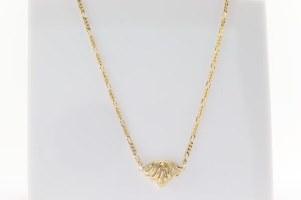 sehr feines Collier  in Gelbgold – Bild 4