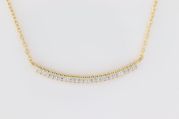 feines Collier in Gelbgold – Bild 3