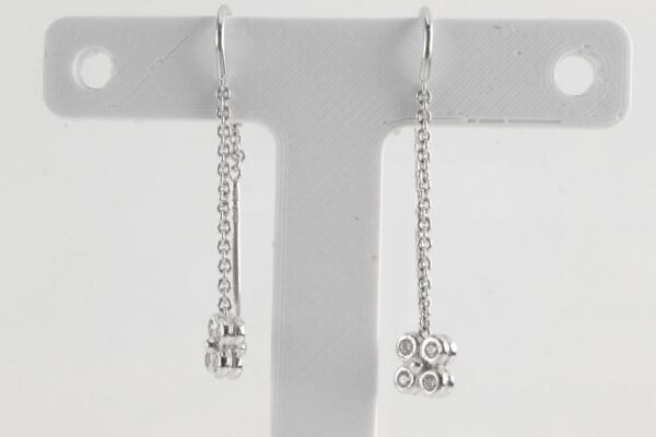 Weißgold Ohrhänger  mit Diamanten