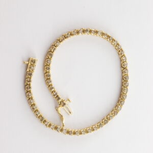 Armband in Gelbgold mit 55 Diamanten