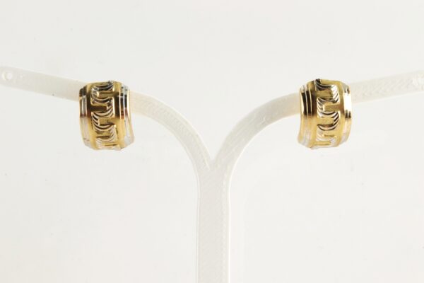 Creolen in Gelbgold mit feinem Designe