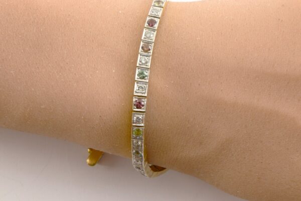 edles Armband in Gelbgold mit Diamanten – Bild 3