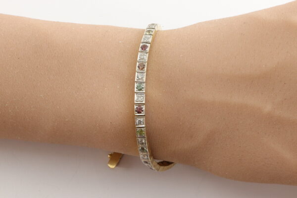 edles Armband in Gelbgold mit Diamanten – Bild 4