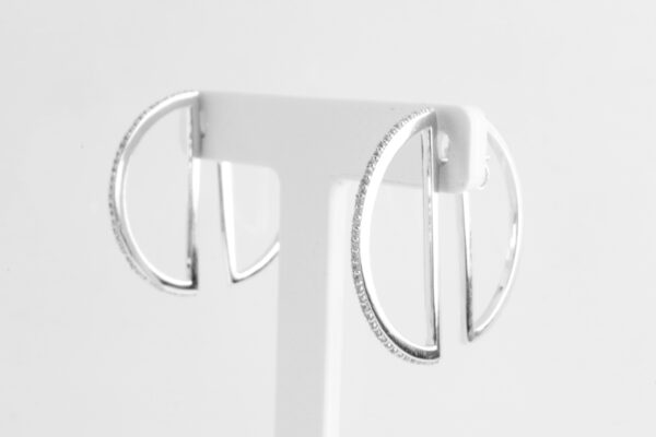 Ohrstecker in Sterlingsilber mit Zirkonia – Bild 2