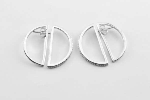 Ohrstecker in Sterlingsilber mit Zirkonia – Bild 3