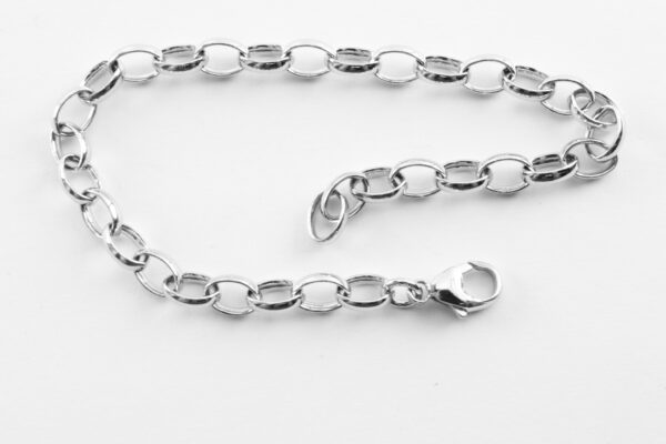 Armband in Sterlingsilber rhodiniert – Bild 3