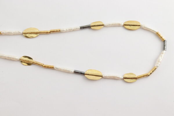 feines Collier in Sterlingssilber z.T. vergoldet – Bild 4