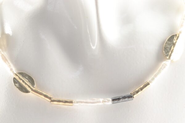 feines Collier in Sterlingssilber z.T. vergoldet – Bild 5