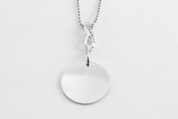 Collier in Sterlingsilber diamentiert mir Zirkonia – Bild 2
