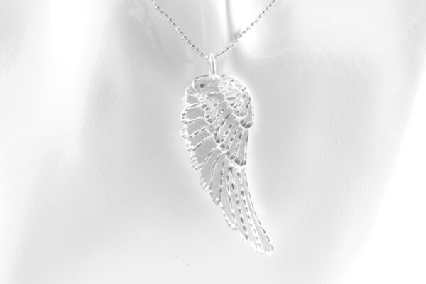 Collier in Sterlingsilber mattiert Engelsrufer – Bild 2