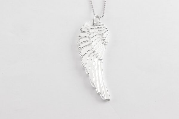 Collier in Sterlingsilber mattiert Engelsrufer