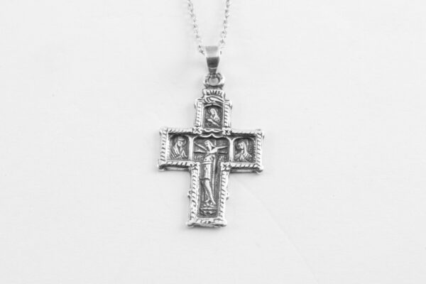 Kreuz mit Kette in Sterlingsilber