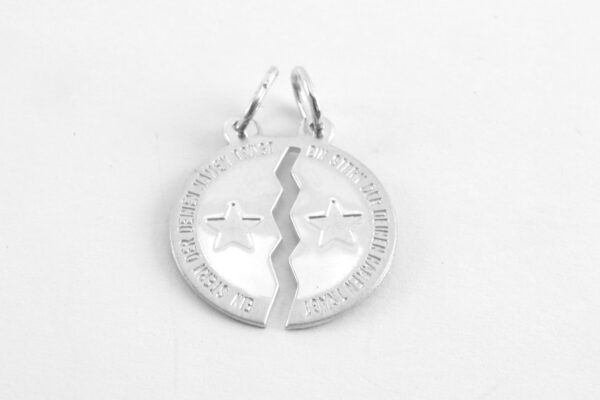 Freundschaftsanhänger in Sterlingsilber rhodiniert