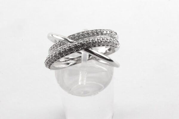 sehr schöner Ring in Sterlingsilber mit Zirkonia – Bild 4