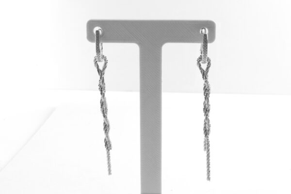 feine Ohrstecker in Sterlingsilber diamentiert – Bild 2