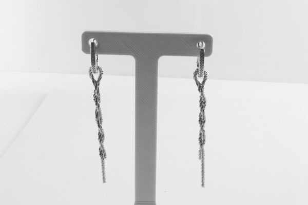 feine Ohrstecker in Sterlingsilber diamentiert – Bild 3