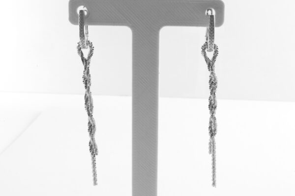 feine Ohrstecker in Sterlingsilber diamentiert
