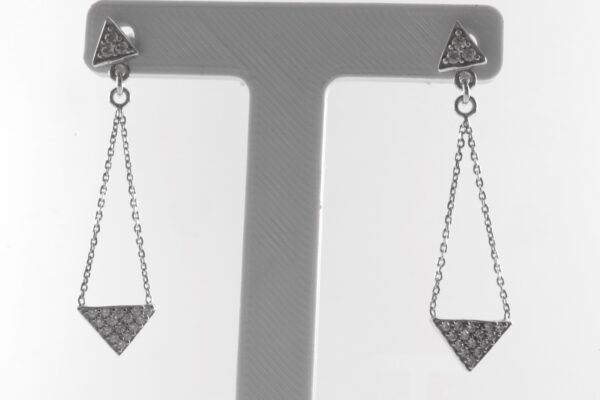 sehr schöne Ohrstecker in Sterlingsilber mit Zirkonia – Bild 5