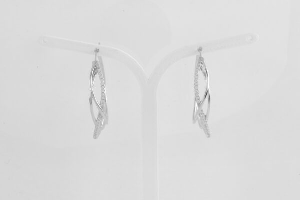 Creolen Oval in Sterlingsilber rhodiniert – Bild 7