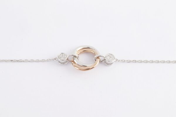 Armband in Sterlingsilber z.T. vergoldet mit Zirkonia – Bild 5