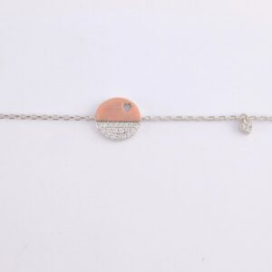Armband in Sterlingsilber rhodiniert z. T. vergoldet