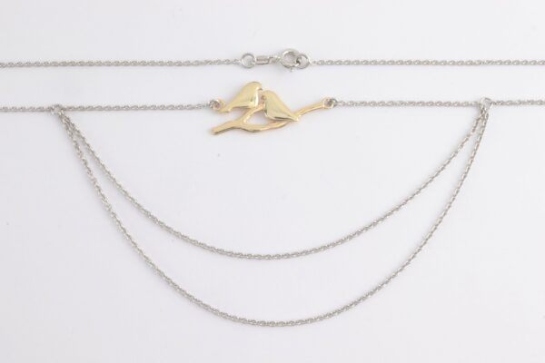 Collier in Sterlingsilber z.T. vergoldet – Bild 5