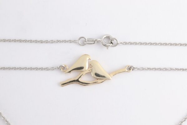Collier in Sterlingsilber z.T. vergoldet – Bild 6