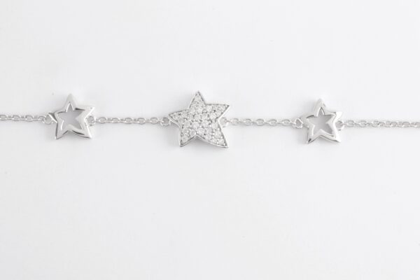 Sehr schönes Armband in Sterlingsilber mit Stern – Bild 3
