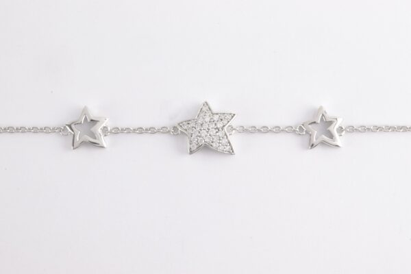 Sehr schönes Armband in Sterlingsilber mit Stern – Bild 4