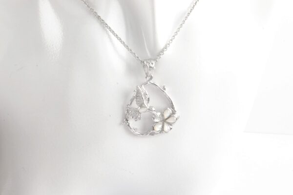 Collier in Sterlingsilber mit Perlmutt – Bild 3