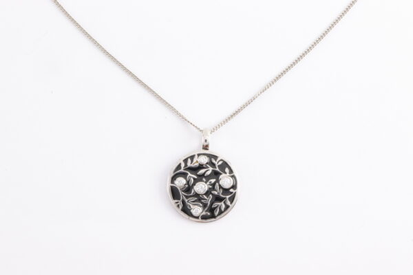 Collier in Sterlingsilber rhodiniert mit Zirkonia – Bild 5