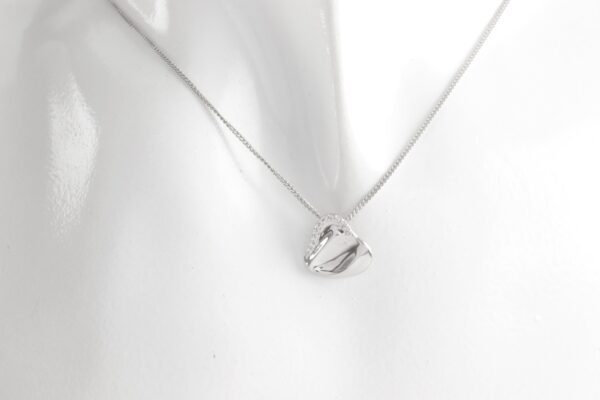 Collier Herz mit Zirkonia  in Sterlingsilber – Bild 2