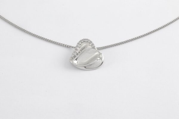 Collier Herz mit Zirkonia  in Sterlingsilber