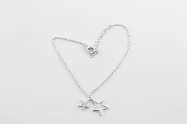 feines Armband in Sterlingsilber rhodiniert – Bild 3