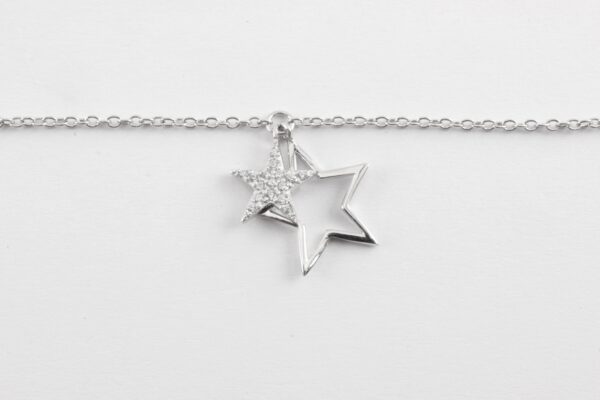 feines Armband in Sterlingsilber rhodiniert