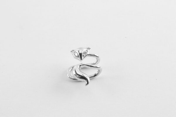 Ohrspange oder auch als Nasenspange in Sterlingsilber mit Diamant – Bild 5
