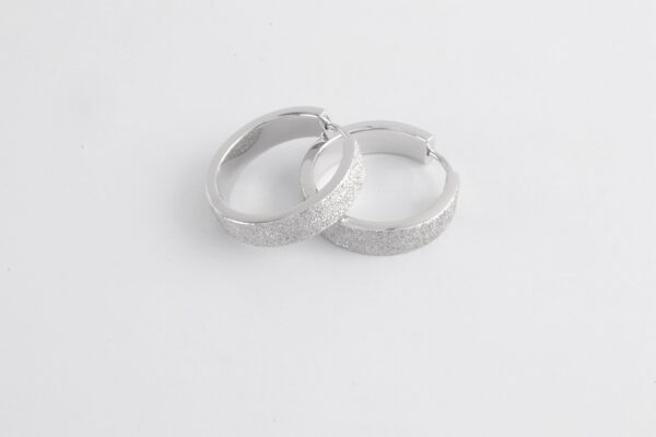 Creolen in Sterlingsilber rhodiniert