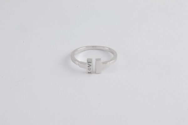 Ring in Sterlingsilber rhodiniert