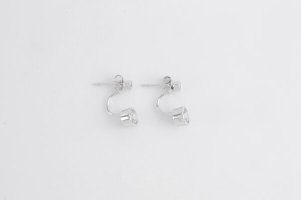 Ohrstecker in Sterlingsilber rhodiniert – Bild 5