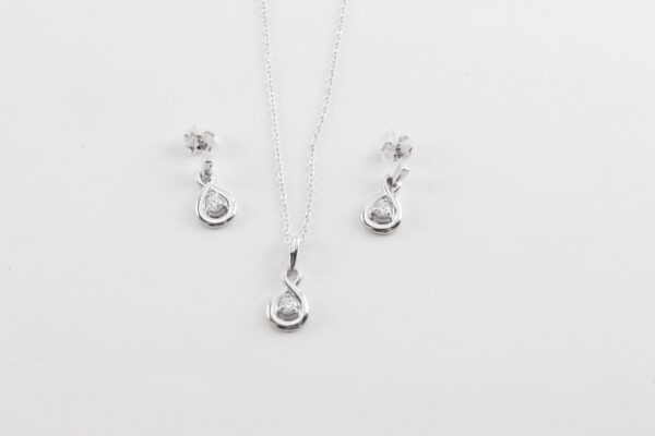 Schmuckset in Sterlingsilber mit Zirkonia – Bild 5