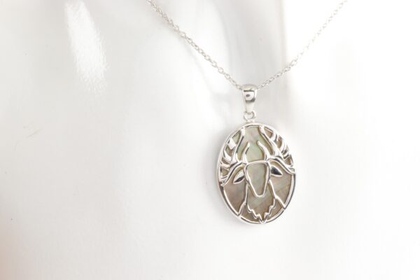 schöne Collier in Sterlingsilber mit Abelonia – Bild 2