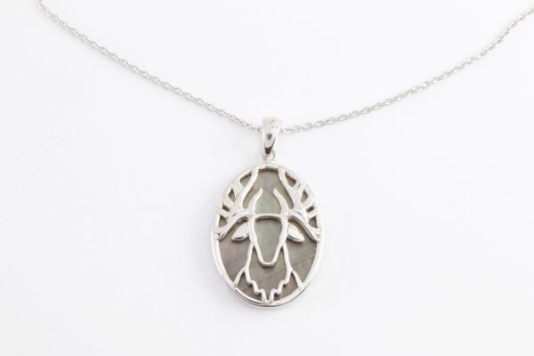 schöne Collier in Sterlingsilber mit Abelonia