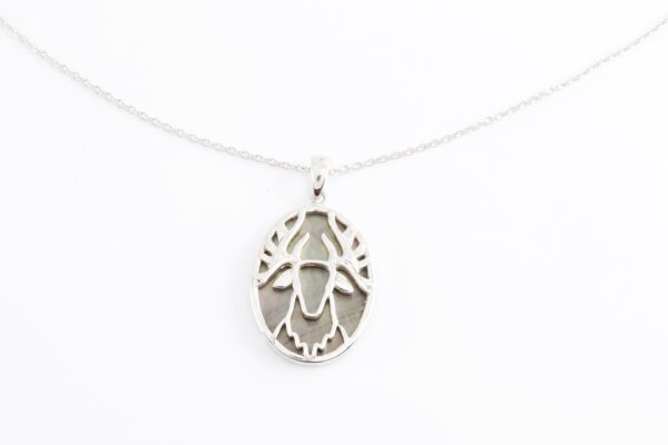 schöne Collier in Sterlingsilber mit Abelonia – Bild 4