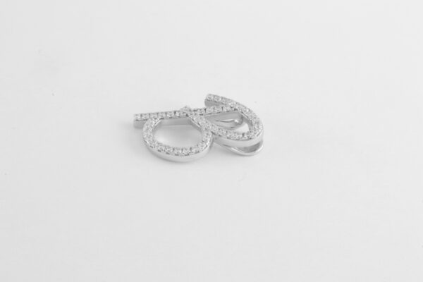 schönes " B " in Sterlingsilber  rhodiniert – Bild 3