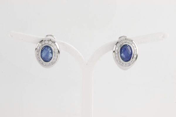 Ohrstecker in Sterlingsilber mit Aquamarin – Bild 3