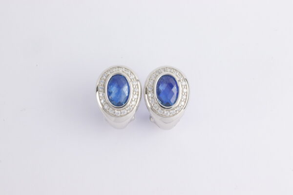 Ohrstecker in Sterlingsilber mit Aquamarin